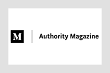 Logo of Authority Magazine with Britt Andreatta
