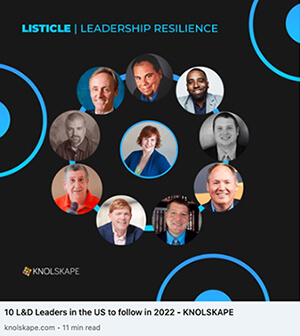 10 Learning and Development Leaders in the US to follow in 2022